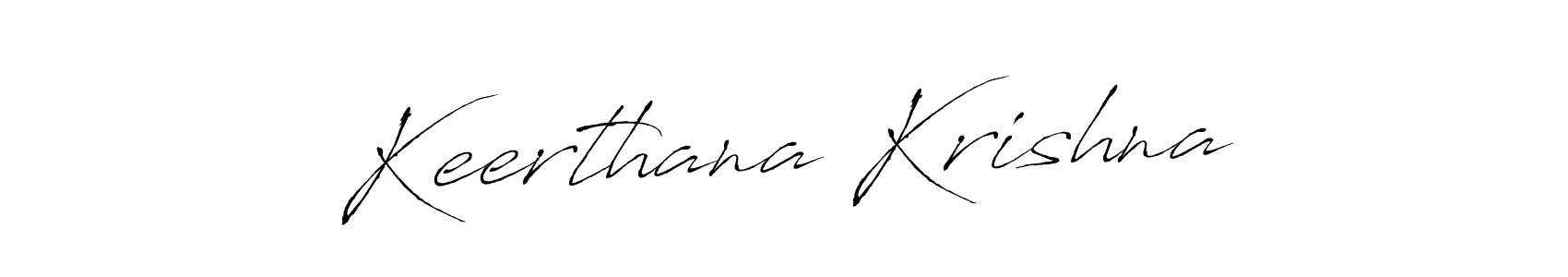 How to make Keerthana Krishna signature? Antro_Vectra is a professional autograph style. Create handwritten signature for Keerthana Krishna name. Keerthana Krishna signature style 6 images and pictures png