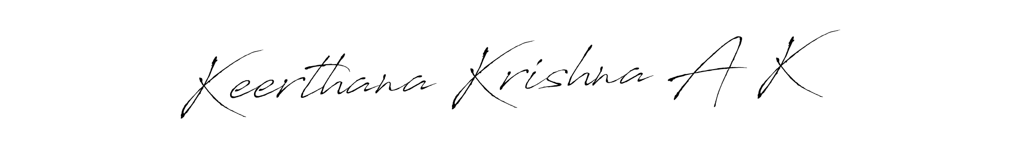 Make a short Keerthana Krishna A K signature style. Manage your documents anywhere anytime using Antro_Vectra. Create and add eSignatures, submit forms, share and send files easily. Keerthana Krishna A K signature style 6 images and pictures png