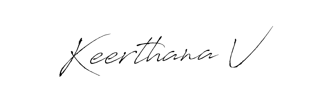 Design your own signature with our free online signature maker. With this signature software, you can create a handwritten (Antro_Vectra) signature for name Keerthana V. Keerthana V signature style 6 images and pictures png