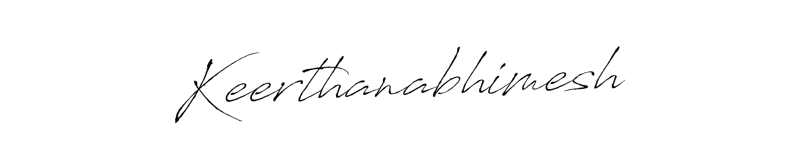 Make a beautiful signature design for name Keerthanabhimesh. With this signature (Antro_Vectra) style, you can create a handwritten signature for free. Keerthanabhimesh signature style 6 images and pictures png