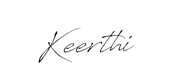 Create a beautiful signature design for name Keerthi. With this signature (Antro_Vectra) fonts, you can make a handwritten signature for free. Keerthi signature style 6 images and pictures png