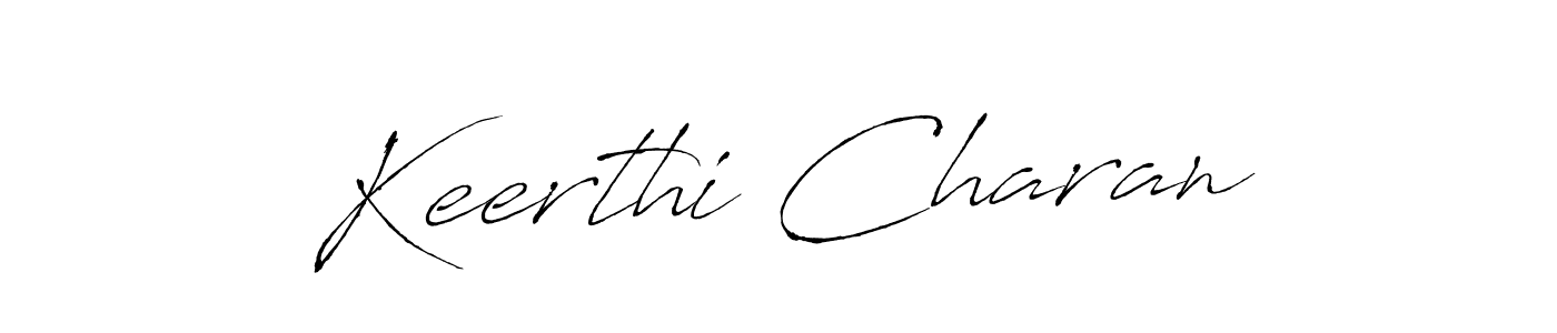 This is the best signature style for the Keerthi Charan name. Also you like these signature font (Antro_Vectra). Mix name signature. Keerthi Charan signature style 6 images and pictures png