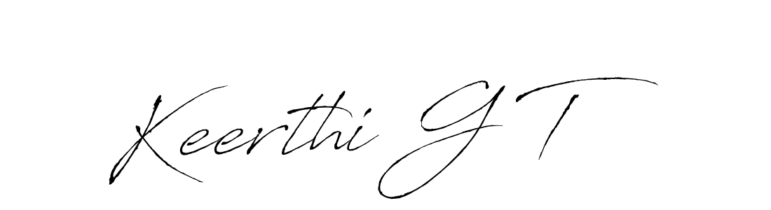 This is the best signature style for the Keerthi G T name. Also you like these signature font (Antro_Vectra). Mix name signature. Keerthi G T signature style 6 images and pictures png