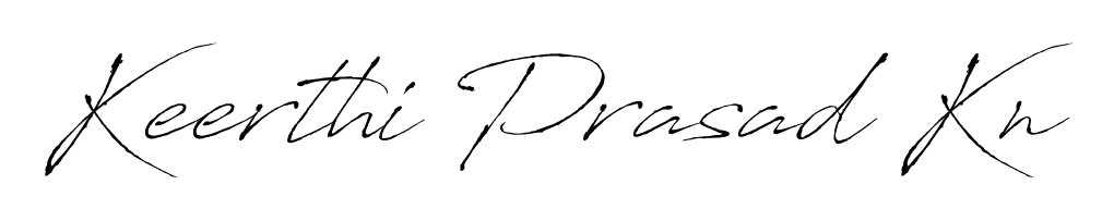 Design your own signature with our free online signature maker. With this signature software, you can create a handwritten (Antro_Vectra) signature for name Keerthi Prasad Kn. Keerthi Prasad Kn signature style 6 images and pictures png