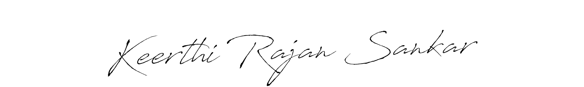The best way (Antro_Vectra) to make a short signature is to pick only two or three words in your name. The name Keerthi Rajan Sankar include a total of six letters. For converting this name. Keerthi Rajan Sankar signature style 6 images and pictures png