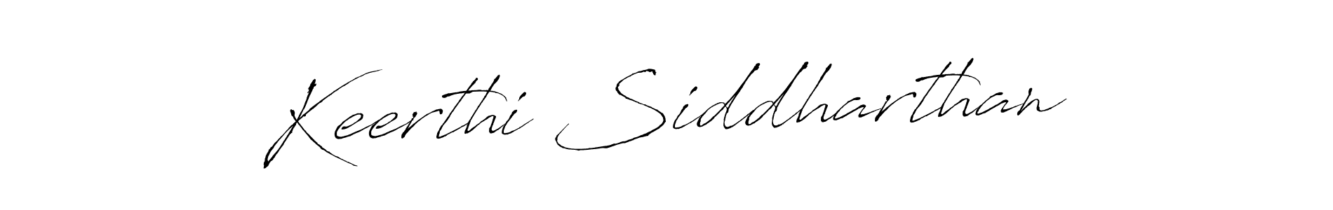 Design your own signature with our free online signature maker. With this signature software, you can create a handwritten (Antro_Vectra) signature for name Keerthi Siddharthan. Keerthi Siddharthan signature style 6 images and pictures png