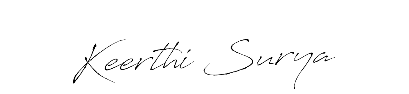 The best way (Antro_Vectra) to make a short signature is to pick only two or three words in your name. The name Keerthi Surya include a total of six letters. For converting this name. Keerthi Surya signature style 6 images and pictures png