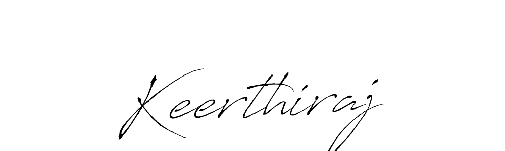 Make a beautiful signature design for name Keerthiraj. With this signature (Antro_Vectra) style, you can create a handwritten signature for free. Keerthiraj signature style 6 images and pictures png