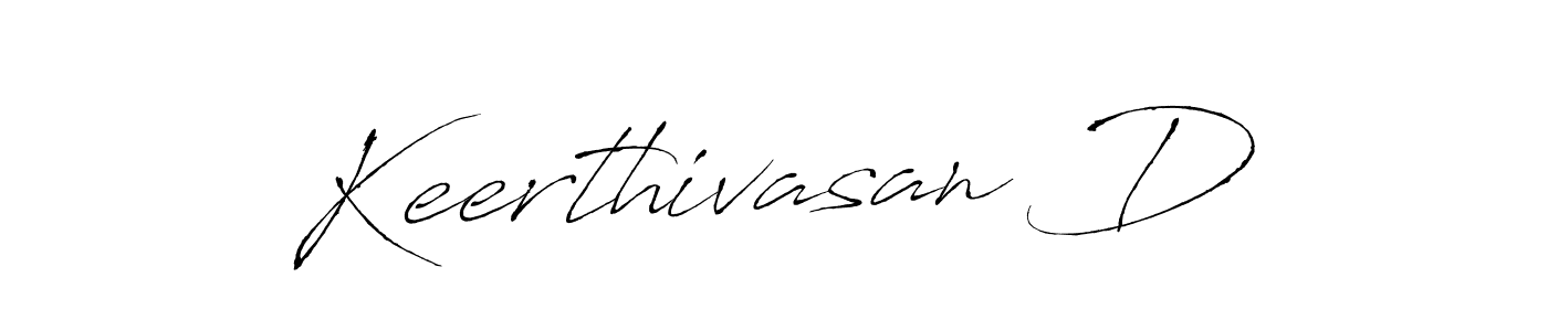 Make a beautiful signature design for name Keerthivasan D. With this signature (Antro_Vectra) style, you can create a handwritten signature for free. Keerthivasan D signature style 6 images and pictures png