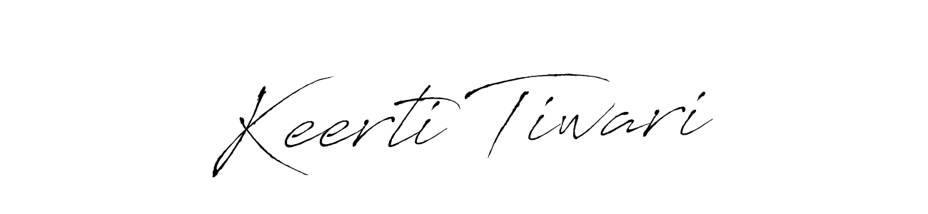 Design your own signature with our free online signature maker. With this signature software, you can create a handwritten (Antro_Vectra) signature for name Keerti Tiwari. Keerti Tiwari signature style 6 images and pictures png