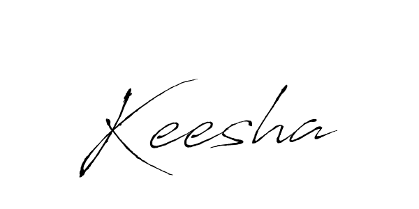 Use a signature maker to create a handwritten signature online. With this signature software, you can design (Antro_Vectra) your own signature for name Keesha. Keesha signature style 6 images and pictures png
