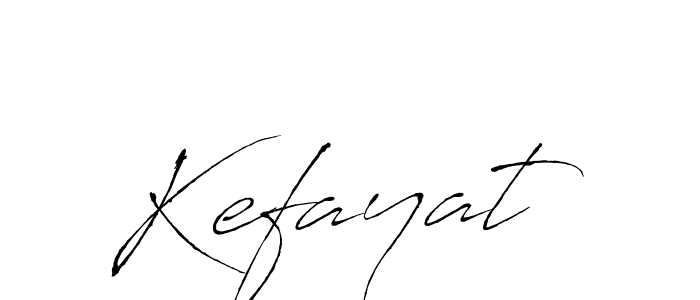 Design your own signature with our free online signature maker. With this signature software, you can create a handwritten (Antro_Vectra) signature for name Kefayat. Kefayat signature style 6 images and pictures png
