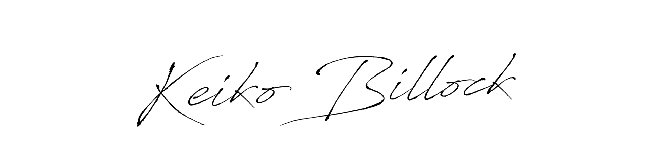 Keiko Billock stylish signature style. Best Handwritten Sign (Antro_Vectra) for my name. Handwritten Signature Collection Ideas for my name Keiko Billock. Keiko Billock signature style 6 images and pictures png