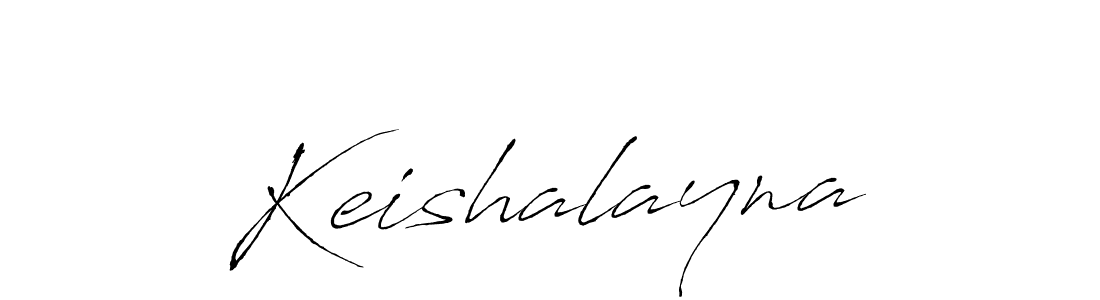 How to make Keishalayna signature? Antro_Vectra is a professional autograph style. Create handwritten signature for Keishalayna name. Keishalayna signature style 6 images and pictures png