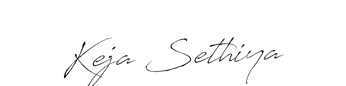 How to make Keja Sethiya name signature. Use Antro_Vectra style for creating short signs online. This is the latest handwritten sign. Keja Sethiya signature style 6 images and pictures png