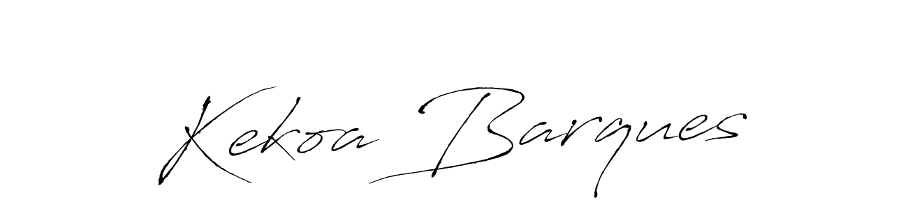 Also we have Kekoa Barques name is the best signature style. Create professional handwritten signature collection using Antro_Vectra autograph style. Kekoa Barques signature style 6 images and pictures png