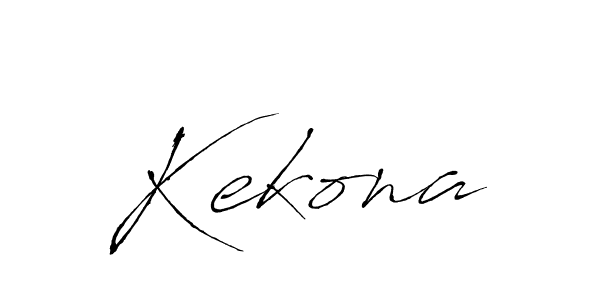 Use a signature maker to create a handwritten signature online. With this signature software, you can design (Antro_Vectra) your own signature for name Kekona. Kekona signature style 6 images and pictures png