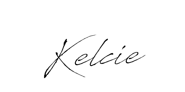 How to make Kelcie signature? Antro_Vectra is a professional autograph style. Create handwritten signature for Kelcie name. Kelcie signature style 6 images and pictures png