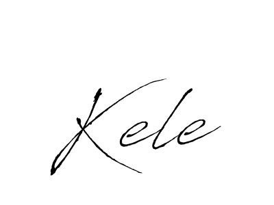 You should practise on your own different ways (Antro_Vectra) to write your name (Kele) in signature. don't let someone else do it for you. Kele signature style 6 images and pictures png