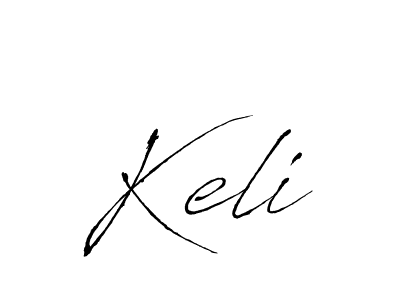 Make a beautiful signature design for name Keli. With this signature (Antro_Vectra) style, you can create a handwritten signature for free. Keli signature style 6 images and pictures png