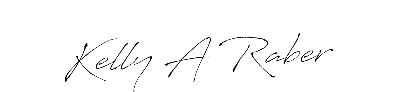 How to make Kelly A Raber name signature. Use Antro_Vectra style for creating short signs online. This is the latest handwritten sign. Kelly A Raber signature style 6 images and pictures png