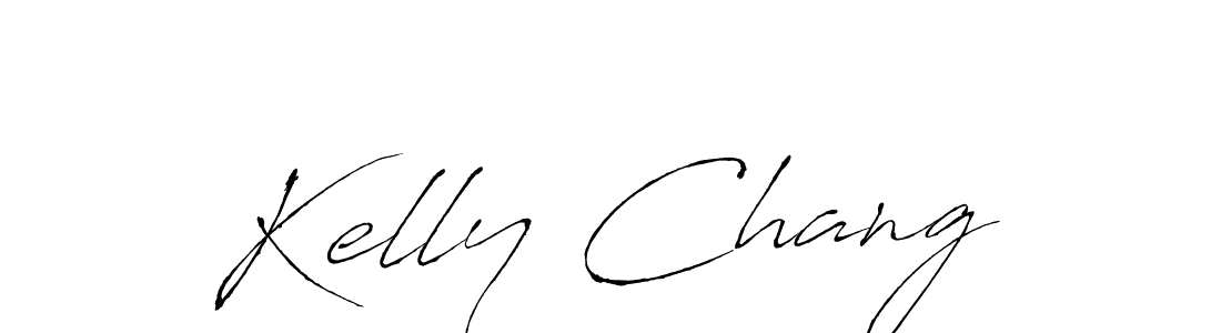 Kelly Chang stylish signature style. Best Handwritten Sign (Antro_Vectra) for my name. Handwritten Signature Collection Ideas for my name Kelly Chang. Kelly Chang signature style 6 images and pictures png