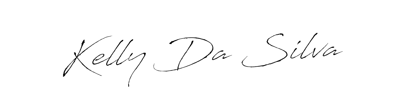 Kelly Da Silva stylish signature style. Best Handwritten Sign (Antro_Vectra) for my name. Handwritten Signature Collection Ideas for my name Kelly Da Silva. Kelly Da Silva signature style 6 images and pictures png