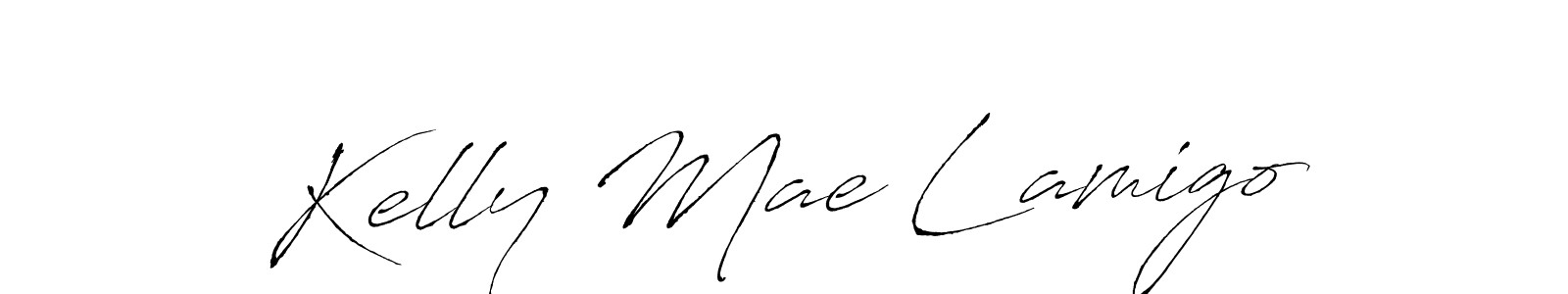 Design your own signature with our free online signature maker. With this signature software, you can create a handwritten (Antro_Vectra) signature for name Kelly Mae Lamigo. Kelly Mae Lamigo signature style 6 images and pictures png