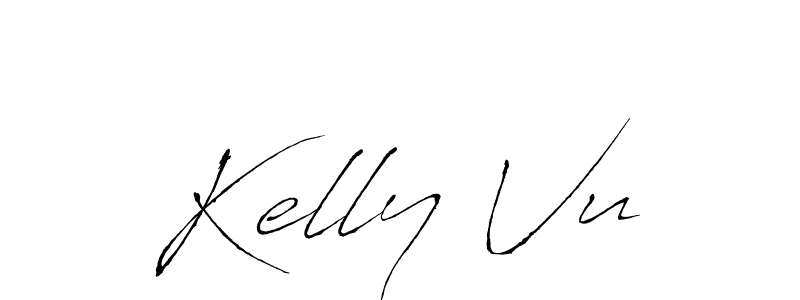 Design your own signature with our free online signature maker. With this signature software, you can create a handwritten (Antro_Vectra) signature for name Kelly Vu. Kelly Vu signature style 6 images and pictures png