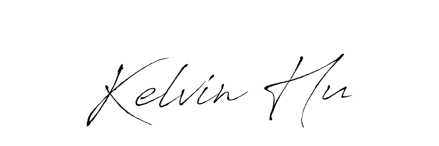 How to make Kelvin Hu name signature. Use Antro_Vectra style for creating short signs online. This is the latest handwritten sign. Kelvin Hu signature style 6 images and pictures png