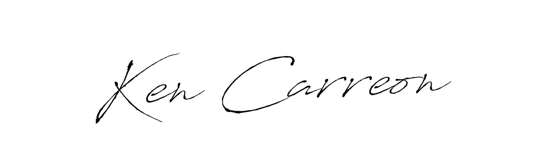 How to make Ken Carreon signature? Antro_Vectra is a professional autograph style. Create handwritten signature for Ken Carreon name. Ken Carreon signature style 6 images and pictures png