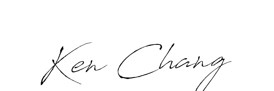 Design your own signature with our free online signature maker. With this signature software, you can create a handwritten (Antro_Vectra) signature for name Ken Chang. Ken Chang signature style 6 images and pictures png