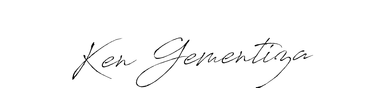 It looks lik you need a new signature style for name Ken Gementiza. Design unique handwritten (Antro_Vectra) signature with our free signature maker in just a few clicks. Ken Gementiza signature style 6 images and pictures png