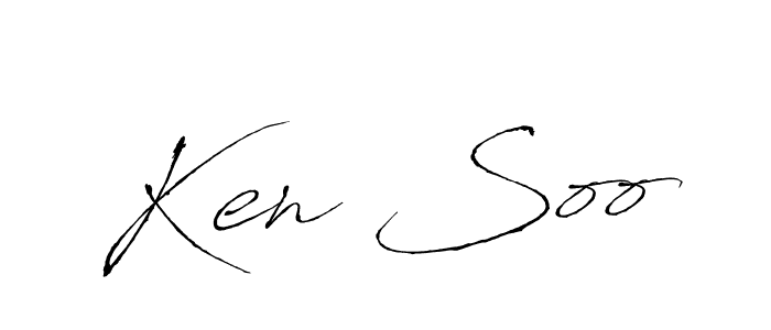 Make a beautiful signature design for name Ken Soo. With this signature (Antro_Vectra) style, you can create a handwritten signature for free. Ken Soo signature style 6 images and pictures png