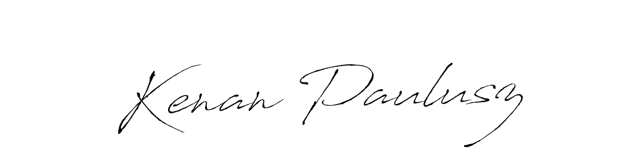 Make a beautiful signature design for name Kenan Paulusz. With this signature (Antro_Vectra) style, you can create a handwritten signature for free. Kenan Paulusz signature style 6 images and pictures png