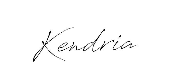 Design your own signature with our free online signature maker. With this signature software, you can create a handwritten (Antro_Vectra) signature for name Kendria. Kendria signature style 6 images and pictures png