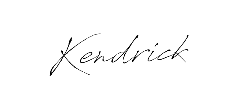 Design your own signature with our free online signature maker. With this signature software, you can create a handwritten (Antro_Vectra) signature for name Kendrick. Kendrick signature style 6 images and pictures png