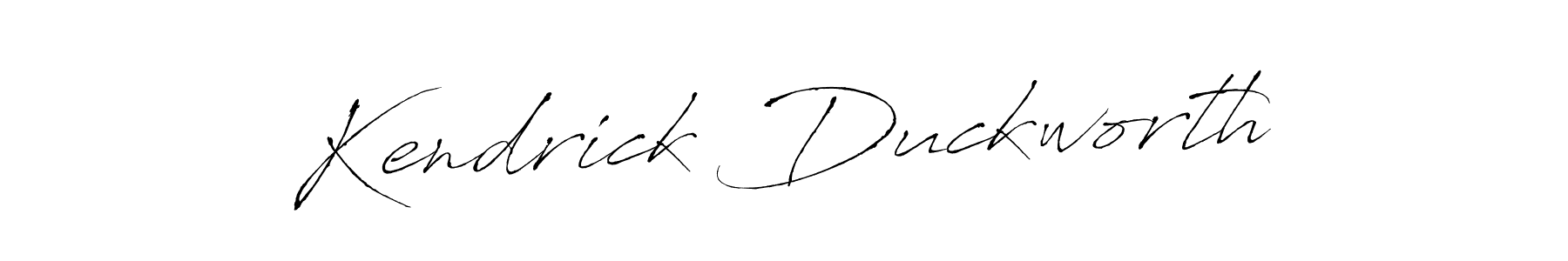 Make a beautiful signature design for name Kendrick Duckworth. With this signature (Antro_Vectra) style, you can create a handwritten signature for free. Kendrick Duckworth signature style 6 images and pictures png