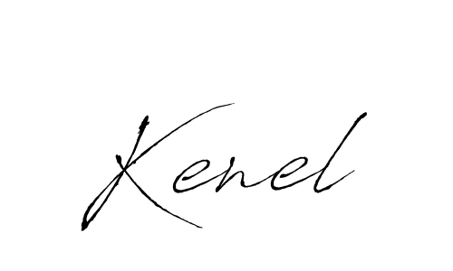 Kenel stylish signature style. Best Handwritten Sign (Antro_Vectra) for my name. Handwritten Signature Collection Ideas for my name Kenel. Kenel signature style 6 images and pictures png