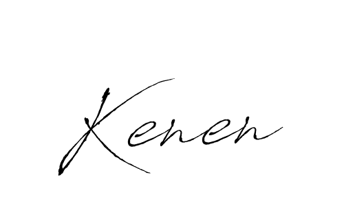 Design your own signature with our free online signature maker. With this signature software, you can create a handwritten (Antro_Vectra) signature for name Kenen. Kenen signature style 6 images and pictures png