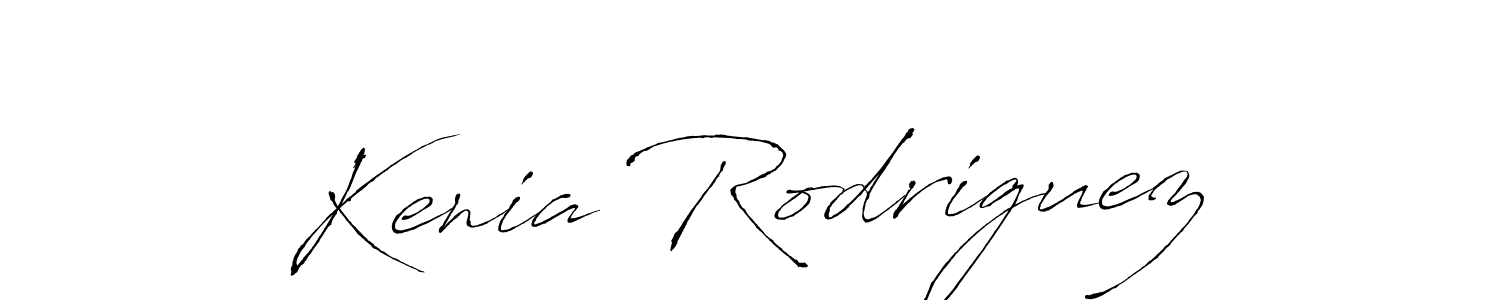 Make a beautiful signature design for name Kenia Rodriguez. With this signature (Antro_Vectra) style, you can create a handwritten signature for free. Kenia Rodriguez signature style 6 images and pictures png