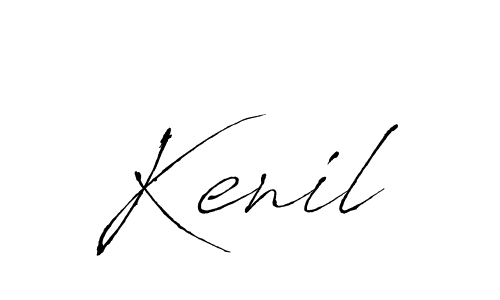 How to make Kenil signature? Antro_Vectra is a professional autograph style. Create handwritten signature for Kenil name. Kenil signature style 6 images and pictures png