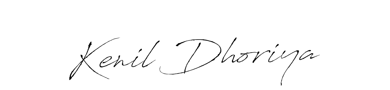 Similarly Antro_Vectra is the best handwritten signature design. Signature creator online .You can use it as an online autograph creator for name Kenil Dhoriya. Kenil Dhoriya signature style 6 images and pictures png