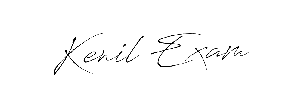 How to make Kenil Exam signature? Antro_Vectra is a professional autograph style. Create handwritten signature for Kenil Exam name. Kenil Exam signature style 6 images and pictures png