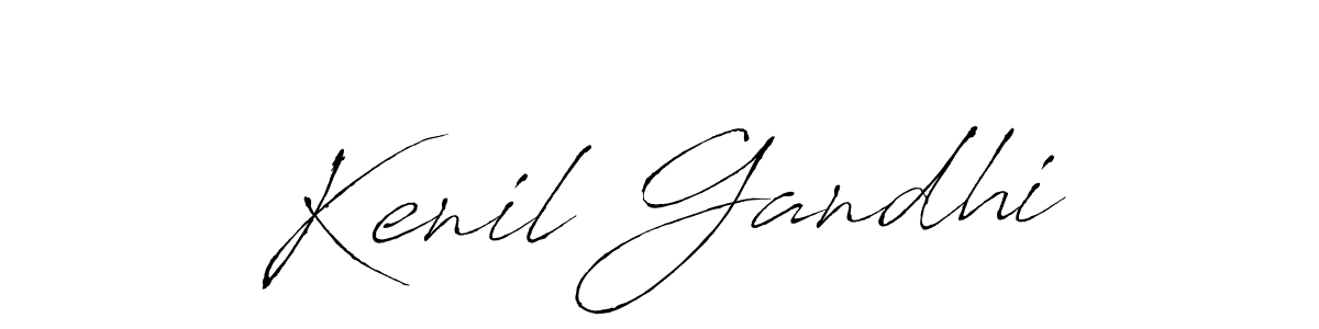 Also we have Kenil Gandhi name is the best signature style. Create professional handwritten signature collection using Antro_Vectra autograph style. Kenil Gandhi signature style 6 images and pictures png