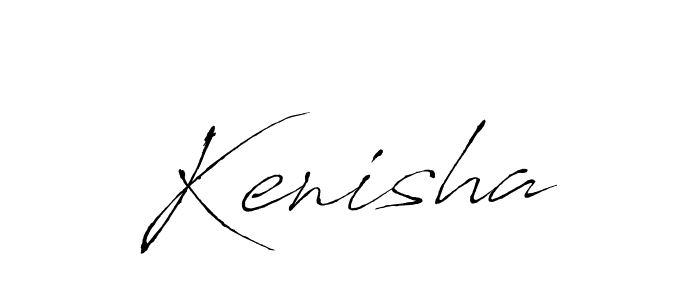 How to make Kenisha signature? Antro_Vectra is a professional autograph style. Create handwritten signature for Kenisha name. Kenisha signature style 6 images and pictures png
