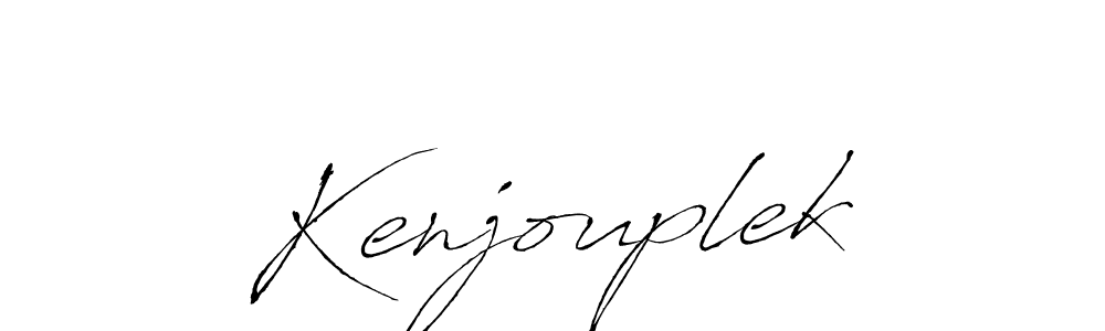 How to make Kenjouplek signature? Antro_Vectra is a professional autograph style. Create handwritten signature for Kenjouplek name. Kenjouplek signature style 6 images and pictures png