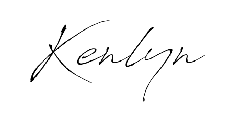 A dynamic signature style for Kenlyn using Antro_Vectra script. Designed to look authentic, handwritten, and professional. Kenlyn signature style 6 images and pictures png