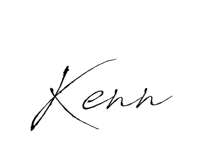 Kenn stylish signature style. Best Handwritten Sign (Antro_Vectra) for my name. Handwritten Signature Collection Ideas for my name Kenn. Kenn signature style 6 images and pictures png