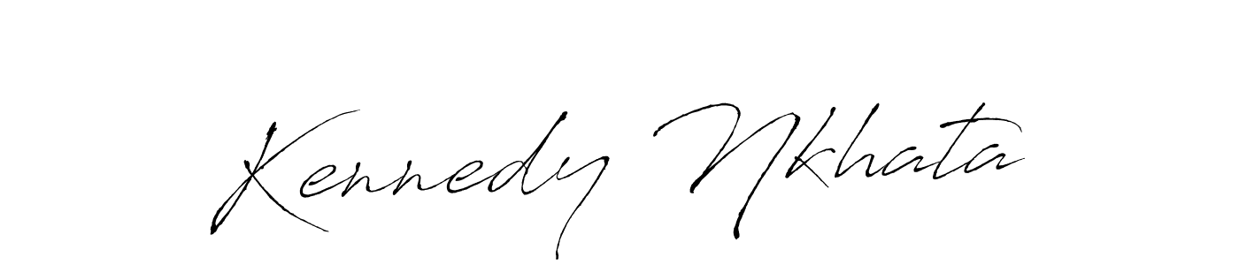 Design your own signature with our free online signature maker. With this signature software, you can create a handwritten (Antro_Vectra) signature for name Kennedy Nkhata. Kennedy Nkhata signature style 6 images and pictures png